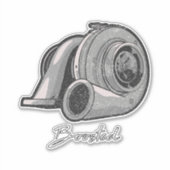 Turbo-Tuning Aufkleber (Vorderseite)