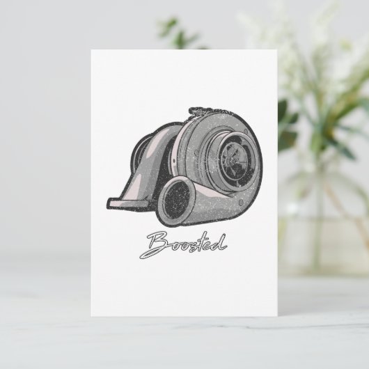 Turbo-Tuning Dankeskarte (Stehend Vorderseite)