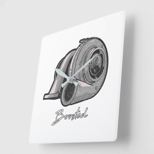 Turbo-Tuning Quadratische Wanduhr (Winkel)