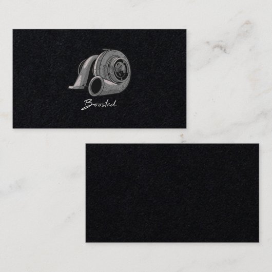 Turbo-Tuning Visitenkarte (Vorne/Hinten)