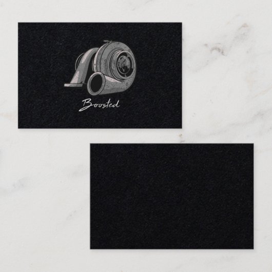 Turbo-Tuning Visitenkarte (Vorne/Hinten)