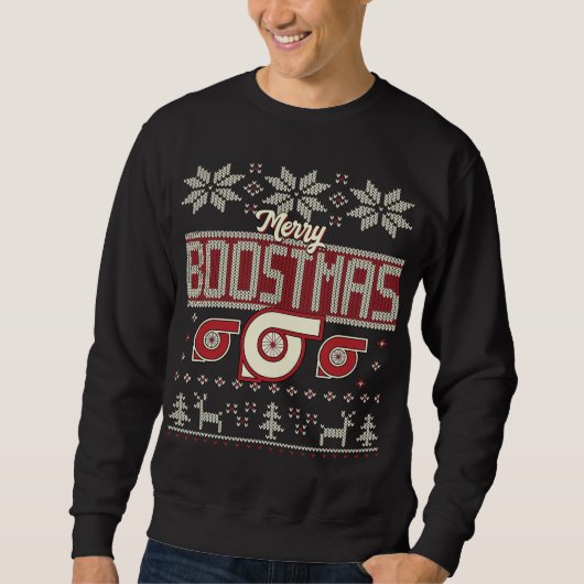 Turbo Ugly Christmas Sweater Sweatshirt (Vorderseite)