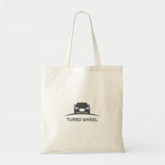 Turbo-Wheel-Logo - White Tote Bag Tragetasche