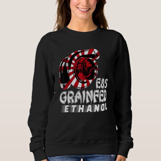 Turbocharger Drag Racing Race Car Turbo Grain Fed Sweatshirt (Vorderseite)