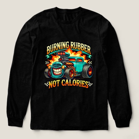 Turbogeladener Spaß Tri-Blend Shirt (Design Vorderseite)