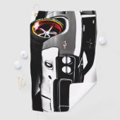 Turbohandtuch: Muscle Car Inspiriert Golfhandtuch (Insitu)