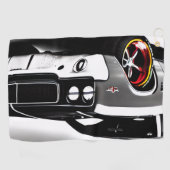 Turbohandtuch: Muscle Car Inspiriert Golfhandtuch (Horizontal)