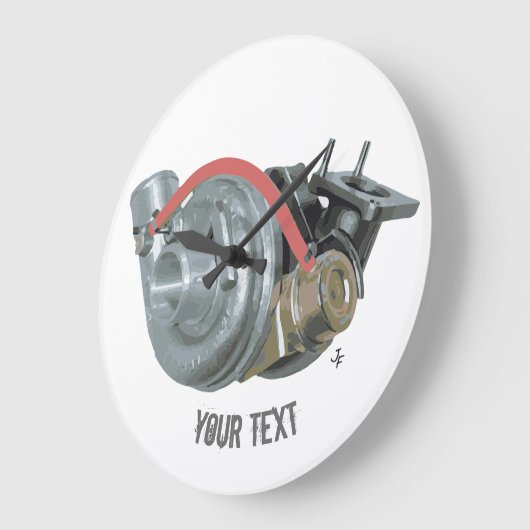 Turbolader Große Wanduhr (Winkel)