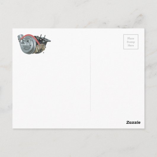 Turbolader Postkarte (Rückseite)