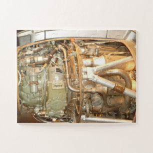 Turboprop-Motor-Foto Puzzle