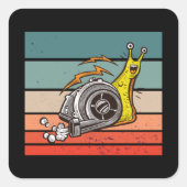 Turboschnecke Quadratischer Aufkleber (Vorderseite)