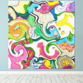 Turbulence of Colors Leinwanddruck (Insitu (Holzboden))