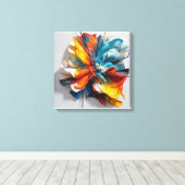 Turbulent Bloom Leinwanddruck (Insitu (Holzboden))