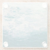 Turbulent Blue Waters Untersetzer (Rückseite)