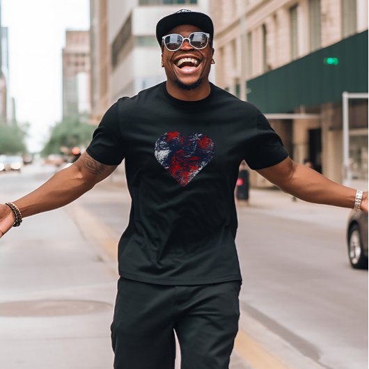 Turbulent Heart-Dark Moody Gothic Abstract Art T-Shirt