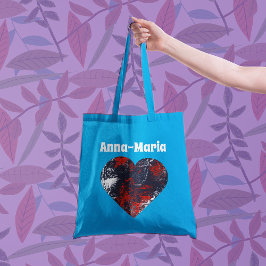 Turbulente Herz-Dunkel-Moody-Gotik Tragetaschen Mit Langen Trägern