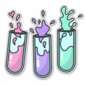 Turbulente Prüfröhren Aufkleber (Vorderseite)