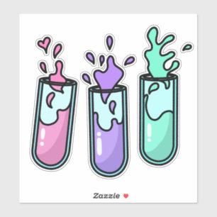 Turbulente Prüfröhren Aufkleber