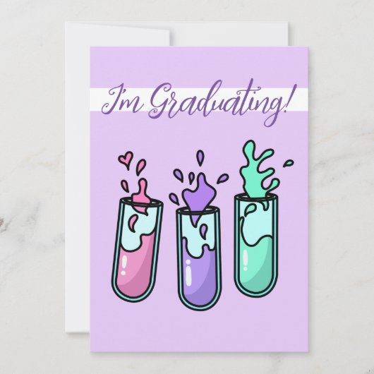 Turbulente Prüfröhren Einladung (Vorderseite)