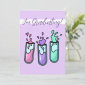 Turbulente Prüfröhren Einladung (Stehend Vorderseite)