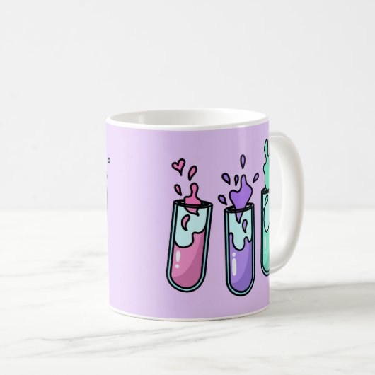 Turbulente Prüfröhren Kaffeetasse (VorderseiteRechts)