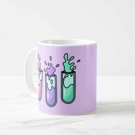 Turbulente Prüfröhren Kaffeetasse (Vorderseite Links)