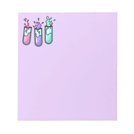 Turbulente Prüfröhren Notizblock (Vorderseite)
