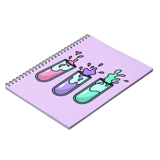 Turbulente Prüfröhren Notizblock (Linke Seite)