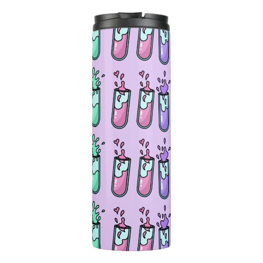 Turbulente Prüfröhren Thermosbecher (Rückseite)