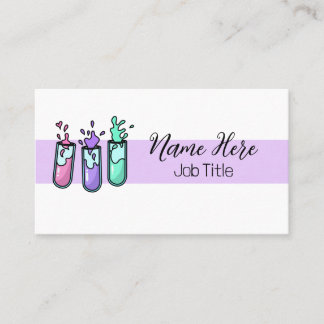 Turbulente Prüfröhren Visitenkarte