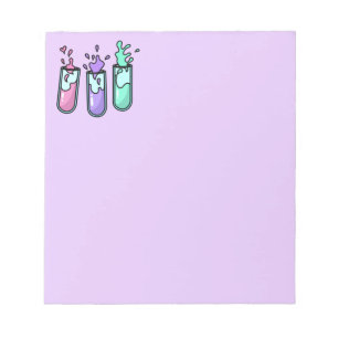 Turbulente Reagenzgläser Notizblock