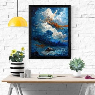 Turbulenter Himmel Poster