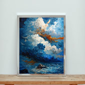 Turbulenter Himmel Poster