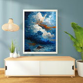 Turbulenter Himmel Poster