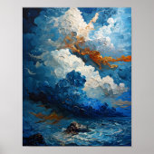 Turbulenter Himmel Poster (Vorne)