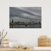 Turbulenter Himmel über Chicago Poster (Küche)