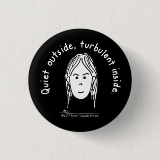 Turbulenter kleiner schwarzer Knopf Button