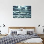 Turbulenter Ozeansturm - Cinematic 4K Seascape Leinwanddruck (Insitu (Schlafzimmer))