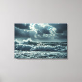 Turbulenter Ozeansturm - Cinematic 4K Seascape Leinwanddruck (Vorderseite)