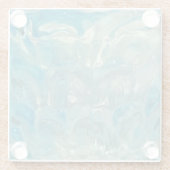 Turbulentes Meer Glasuntersetzer (Rückseite)