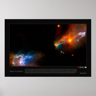 Turbulentes Stellar-Kinderzimmer Poster