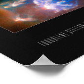 Turbulentes Stellar-Kinderzimmer Poster (Ecke)