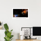 Turbulentes Stellar-Kinderzimmer Poster (Heimbüro)