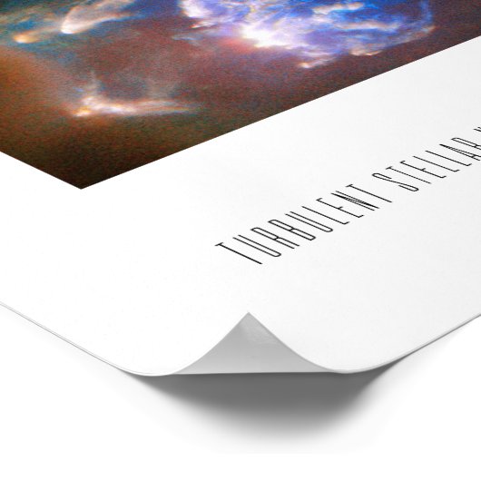 Turbulentes Stellar-Kinderzimmer Poster (Ecke)