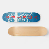 Turbulenz-blaue Reihe 2 Skateboard (Horizontal)