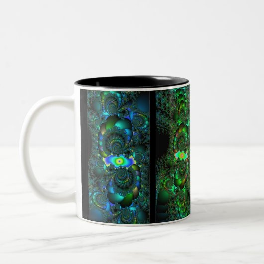Turbulenz-Tasse Zweifarbige Tasse (Links)