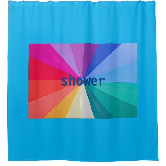 Turbulenz von Farben auf Duschvorhang (Vorderseite)