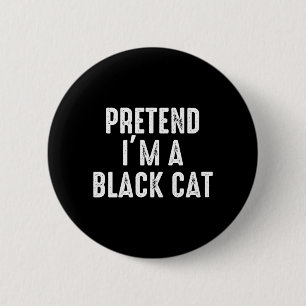 Türcostüm schwarze Katze Halloween Easy Lazy Button