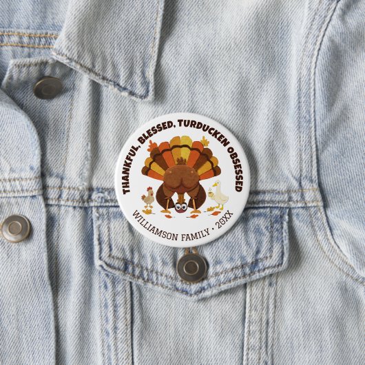 TURDUCKEN BESSSEN Lustige Danksagung Button (Beispiel)