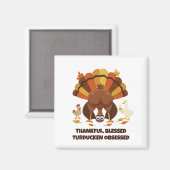 TURDUCKEN BESSSEN Lustiger Thanksgiving Magnet (Vorderseite/Rückseite)